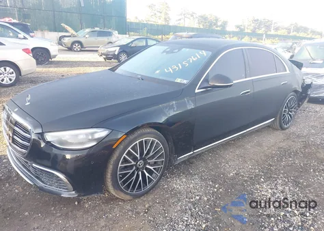 2021 Mercedes-Benz S 580 4Matic из США, поврежденный, VIN W1K6G7GB9MA031419